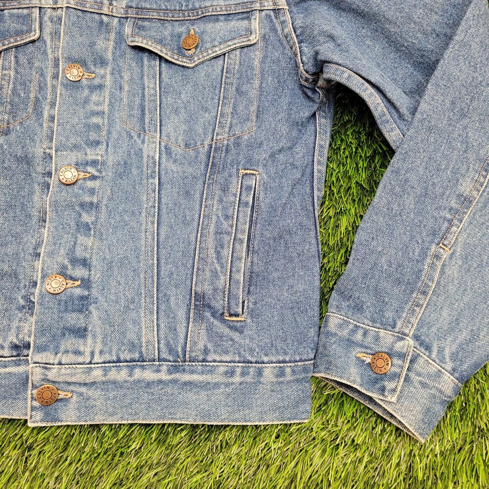 Vintage Calvin-Klein Denim Jacket Womens Small 18x21 Blue - Picture 15 of 15